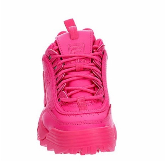 BRAND NEW FILA DISRUPTOR II PREMIUM BRIGHT PINK - Picture 7 of 10
